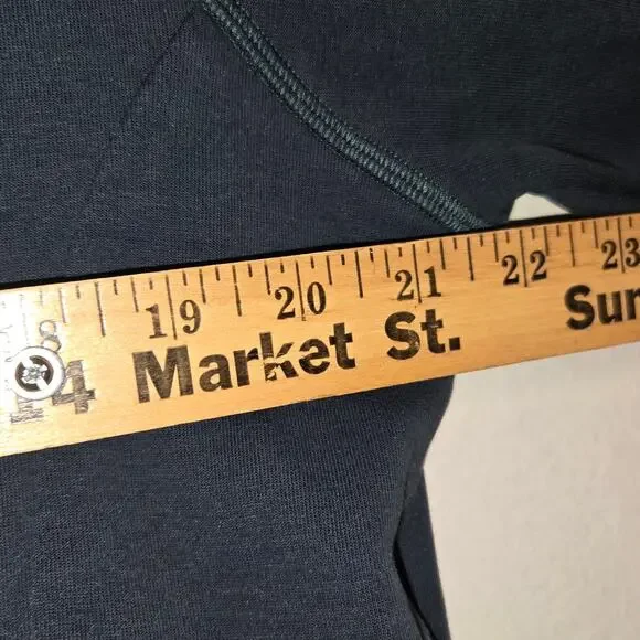 Apple Store Employee Full Zip Bomber Jacket Navy Blue White Logo Mens Medium - Picture 8 of 8